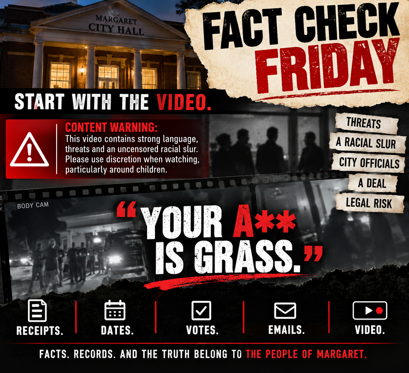 FACT CHECK FRIDAY: “HIS A** IS GRASS”